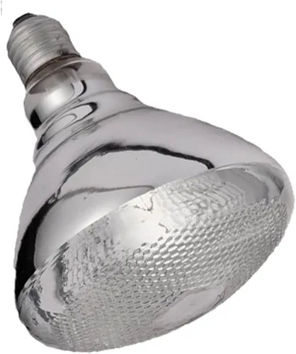 Vista 4 de Bombilla de lámpara de calor 250 vatios luz blanca infrarroja para servicio de alimentos (Dia120x142mm)