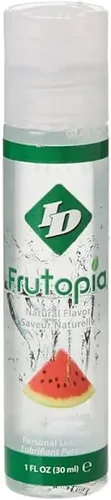 Vista 2 de ID Frutopia - Lubricante con sabor a pasión a fresa, frambuesa, sandía, cereza y mango, 1 onza (cereza)