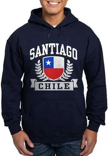 Vista 5 de CafePress Santiago Chile Hoodie (Dark) Men's Hooded Sweatshirt Black