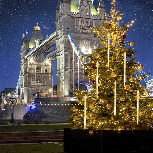 Vista 7 de LJLNION Luces de Lluvia de Meteoros, Luces de Navidad de Carámbanos para Exteriores de 12 Pulgadas, 8 Tubos 288 LED Luces de Carámbano Luz de Nieve