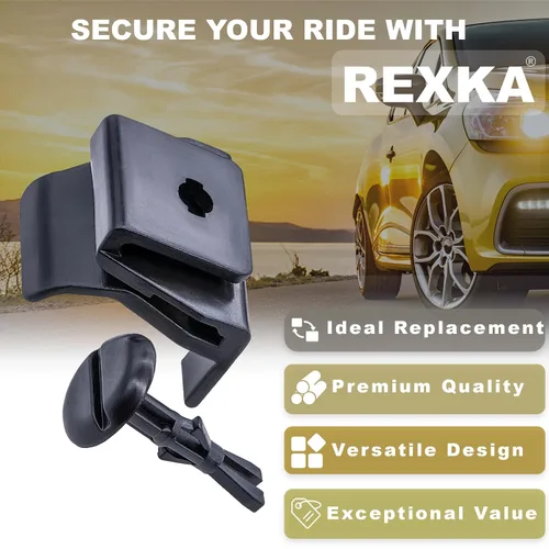 Vista 4 de Rexka Juego de 5 clips y pasadores para guardabarros delantero y parachoques para Toyota Lexus 53879-58010 47749-58010 Avalon Camry Corolla 5 juegos.