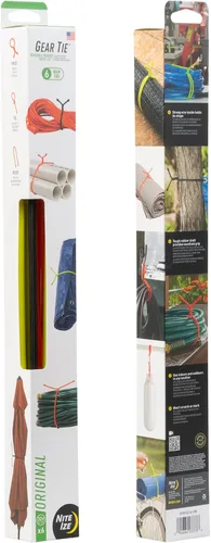 Vista 8 de Nite Ize Original Gear Tie, Reusable Rubber Twist Tie