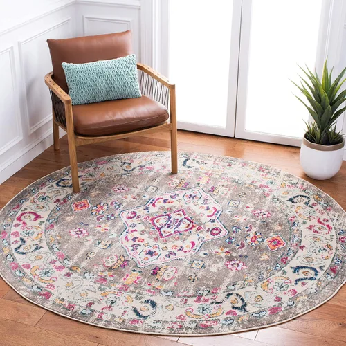 Vista 25 de SAFAVIEH Madison Collection - Alfombra de pasillo de 2 pies 2 pulgadas x 8 pies, color salvia y marfil, diseño bohemio oriental envejecido,
