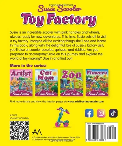 Vista 2 de Susie Scooter at Toy Factory Journey to the Toy Factory An Engaging Story with Exercises that Will Foster a Love of Reading in Your Child For