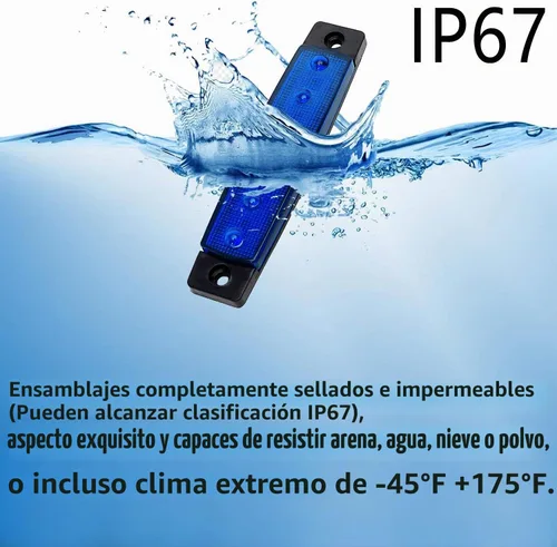 Vista 2 de 10 paquetes de luces LED de tira de roca impermeables, luces exteriores e interiores, luces de bajo brillo para ruedas y guardabarros, kits de Azul