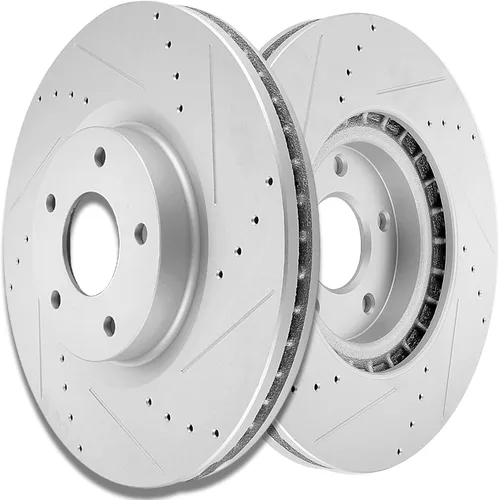Vista 42 de SCITOO Rotores de freno traseros, 2 kits de frenos para Acura Integra 1990-2001, Honda Civic 1992-1995 1999-2000, para Civic del Sol 1993-1997, CRX