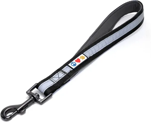Vista 22 de Pawtitas Correa de perro de doble asa resistente para entrenamiento, correas sin tirones, ideal para perros medianos y grandes, ideal para caminar