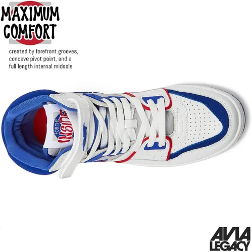 Vista 4 de Avia 880 - Tenis de baloncesto para hombre, estilo retro, para interiores o exteriores, calle o cancha, tallas 7 a 15
