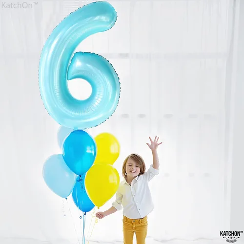 Vista 198 de KatchOn Globo negro del número 1 de 40 pulgadas, globo de feliz cumpleaños Large Mylar Number One Balloon for 1st Birthday Decorations, Foil