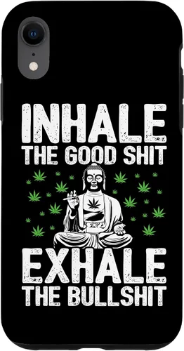 Vista 25 de Inhale Good Shit Exhale Bullshit - Weed Cannabis - 420 Case for iPhone 17