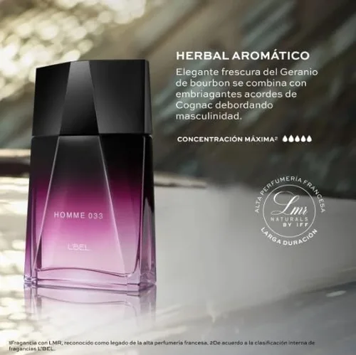 Vista 2 de L'Bel HOMME 033 Eau de Toilette Atomiseur para hombre de L'BEL PARIS 3.4 oz (3.4 onzas)