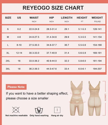 Vista 3 de REYEOGO Body moldeador para mujer, con control de abdomen, levantador de glúteos, moldeador de cuerpo completo, sin costuras, para muslos, faja