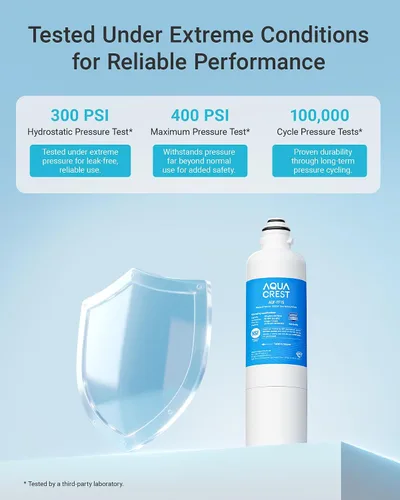 Vista 6 de AQUA CREST 11032531 Repuesto para filtro de agua para refrigerador Bosch® UltraClarity® Pro BORPLFTR50, 12033030, compatible con 11025825, 12028325