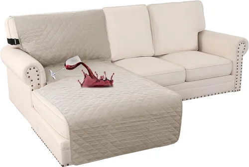 Vista 67 de Turquoize Funda 100 % impermeable para sillón de ala, protector de sofá, triple antideslizante, protector de muebles para mascotas, niños, perros