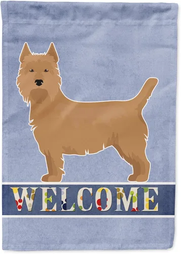 Vista 66 de Caroline's Treasures CK3645GF Bandera de bienvenida de bulldog inglés para jardín, bandera decorativa para patio exterior, obras de arte de patio