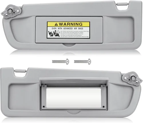 Vista 9 de Visera solar para Honda Civic EX LX Sedan SI Coupe 2006-2011, lado del conductor izquierdo, repuesto gris 83280-SNA-A01ZA