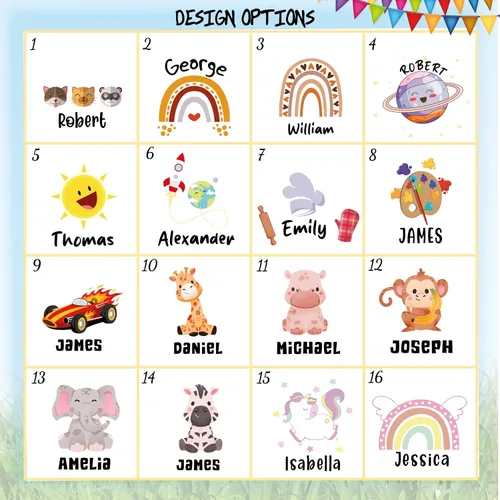Vista 4 de Delantal con nombre personalizado para niños con sombrero de chef, delantal impermeable para cocinar, hornear, arte, pintura, regalo de cumpleaños