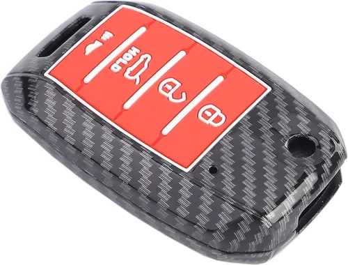 Vista 8 de Funda para llavero Kia Rio Optima Soul Sportage Sorento ABS Carbon