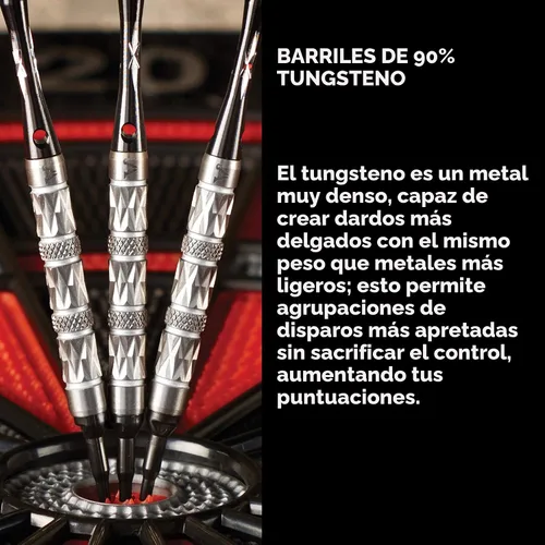 Vista 2 de Viper Juego de dardos de punta suave de tungsteno al 90% Diamond con estuche