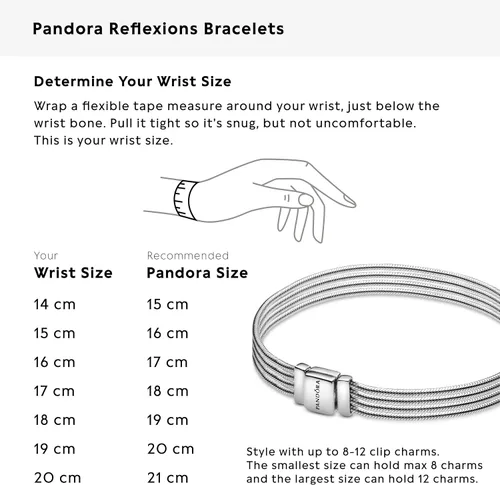 Vista 6 de PANDORA Reflexions - Pulsera de plata de ley 925 con cadena de serpiente, 597943
