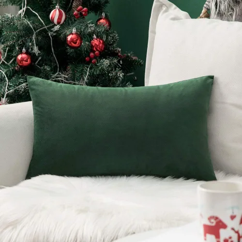 Vista 12 de MIULEE - Funda de almohada de terciopelo suave de lujo decorativa, funda de cojín rectangular única para sofá de primavera, dormitorio, automóvil