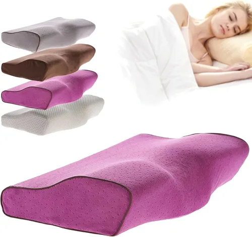 Vista 12 de Almohadas ortopédicas para el cuello para aliviar el dolor, dormir de lado, almohada cervical cervical de espuma viscoelástica, almohadas cervicales