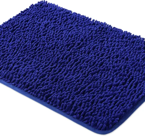 Vista 45 de Yeaban Alfombra de pasillo de baño de 24 x 72 pulgadas, antideslizante, alfombra de baño larga de felpilla gruesa, absorbente y lavable, alfombra