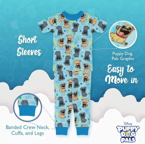 Vista 4 de Disney Conjunto de pijama de algodón ajustada de 4 piezas para niño Best Pals
