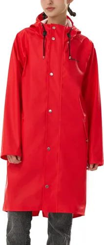 Vista 4 de Chubasquero para mujer, impermeable, con capucha, abrigo de senderismo, ligero, rompevientos, gabardina