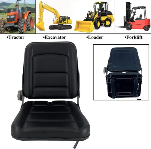 Vista 7 de Universal Tractor Seat SOFEDY Forklift Cortacésped PVC Se adapta a carretilla elevadora excavadora, tractor, Kubota, cargador de deslizamiento