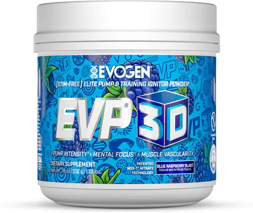 Vista 9 de Evogen EVP-3D Stim-Free Pre-Workout BlackBerry Lemonade 40 porciones