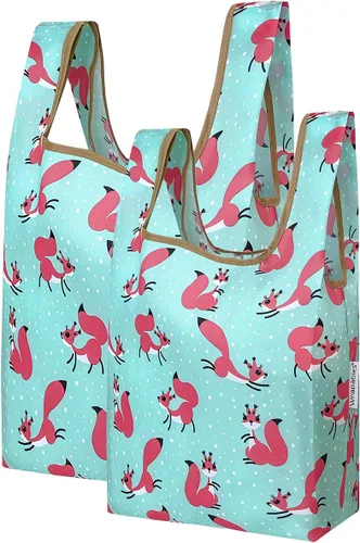 Vista 22 de Wrapables JoliBag Collection - Bolsa de compras reutilizable (juego de 2)