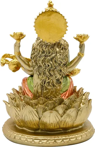 Vista 9 de alikiki Ídolo de Saraswati de la diosa hindú, 6.5 pulgadas de alto, conocimiento, música, artes, diosa Sarswati, estatua india Diwali, regalos