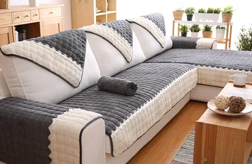 Vista 2 de Funda para sofá, funda acolchada para sofá modular, funda lavable para sofá, para perros, gatos y mascotas, para sofá biplaza, sillón reclinable