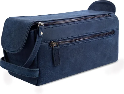 Vista 13 de LEATHER VILLAGE Kit Dopp 2, Negro carbón