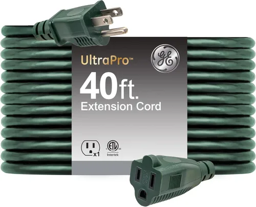 Vista 8 de GE Cable de extensión para exteriores, 15 pies, cable de extensión