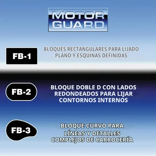 Vista 2 de Motor Guard - 3 bloques de lijado (AP-6), talla única