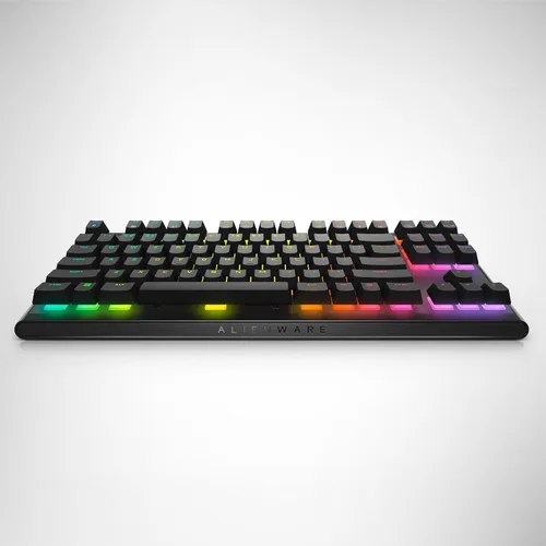 Vista 12 de Alienware Teclado para juegos Tenkeyless - AW420K - Lado Oscuro de la Luna - Con cable, programable, Cherry MX Red, USB, AlienFX RGB / 16.8 millones