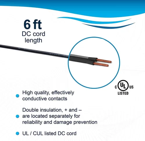 Vista 6 de HQRP Eliminador de batería de 12 V compatible con Peavey Solo 00476100 Amplificador PA Sistema de sonido portátil Fuente de alimentación, adaptador