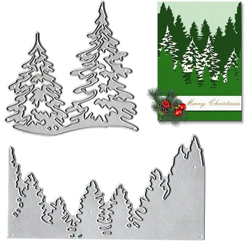 Vista 8 de Troqueles de corte de hojas de metal, troqueles de plantas de flores, plantillas en relieve, molde de plantilla para tarjetas de álbumes de recortes