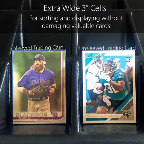 Vista 6 de Bandejas de clasificación apilables resistentes TitanShield Compatibles con Pokémon TCG, béisbol, Magic The Gathering MTG, intercambio deportivo