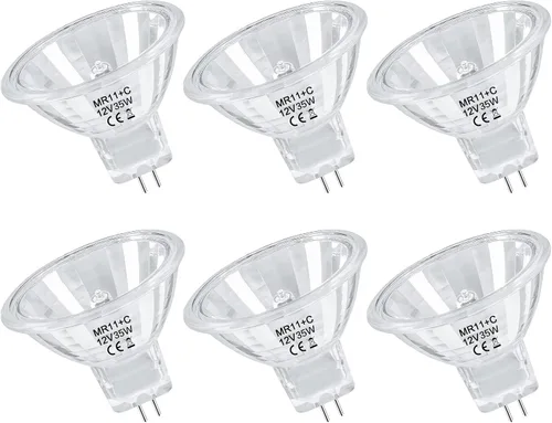 Vista 12 de Bombilla Halógena MR11 de 10W 12V FTD Reflector con Larga Vida Útil, Base GU4 de Dos Pines, Bombillas MR11 Regulables con Cubierta de Vidrio