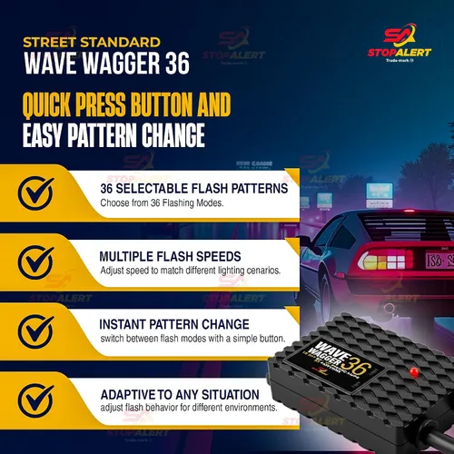 Vista 8 de Nuevo Wig Wag de 36 patrones Wave Wagger - Módulo de faros 10 AMPERIOS Kit de relé intermitente electrónico alternante de servicio pesado