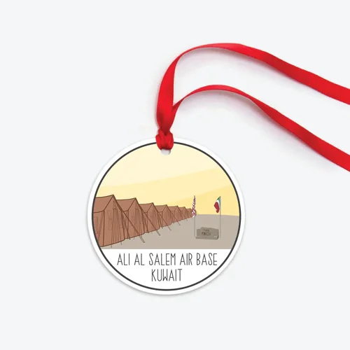 Vista 3 de Ali Al Salem Air Base Ornament (United States of America Flag)