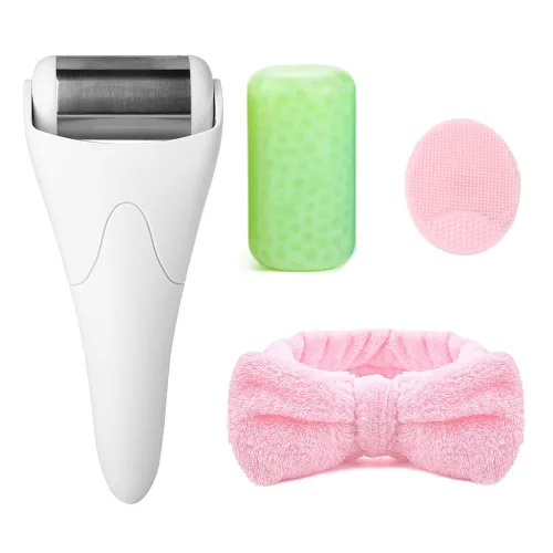 Vista 9 de Rodillo de hielo para moldeador facial, masajeador facial, herramientas para el cuidado de la piel para antiarrugas, hielo frío, rodillo facial