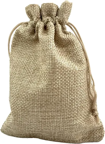 Vista 68 de Palmhomee Paquete de 20 bolsas de regalo de arpillera con cordón, bolsas de joyería de lino, bolsas de yute de boda para joyas y bolsas