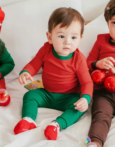 Vista 67 de VAENAIT BABY Infant Toddler Kids Adult Couple Family Matching Women Men Christmas Pjs Xmas Holiday Buffalo Plaid Pajama Set