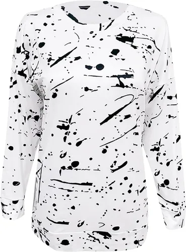 Vista 4 de Camiseta corta de manga larga para mujer, talla grande, Chucky, blusas de otoño, blusas de manga larga