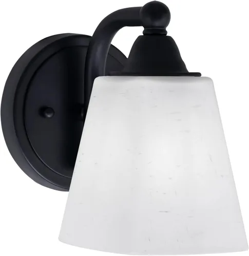 Vista 47 de Toltec Lighting Paramount - Aplique de pared de 1 luz, lámpara de pared para interiores, regulable, compatible con LED de base media, acabado