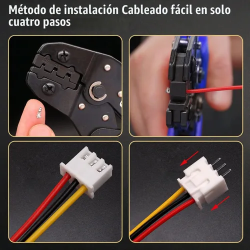 Vista 6 de Twidec /500PCS Kit de conector JST de 0.100 in con conector macho y hembra de 2/3/4/5/6 conector de vivienda de clavija macho y hembra de 0.100 in
